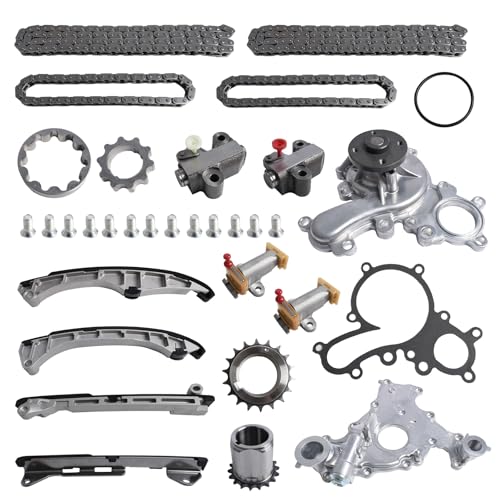 Timing Chain Kit with Oil Pump & Water Pump for 2007-2020 Toyota Tundra/Sequoia/Land Cruiser & Lexus LX570 and More, Fits for 5.7L V8 Engine (3UR-FE) - OE Standard Direct Fit Replacement Parts - color: TOYOTA5.7L