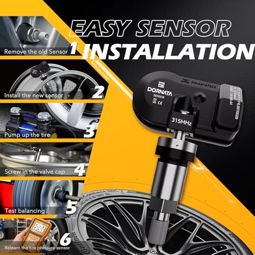 TPMS Sensor,Pre-Programmed Tire Pressure Monitor System for Ford Lincoln - size: 1Pcs