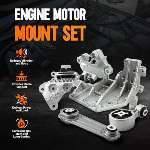 AUTOKAY Motor Mount Kit Set for Nissan Rogue 2.5L 14-17, 4pc