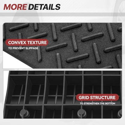 7" Rise Rubber Curb Ramp for Forklift, Driveway Sidewalk, Heavy Duty Car - size: 7" Rise