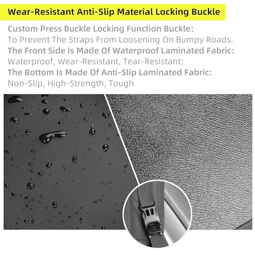 Rhinowalk Motorcycle Tank Side Bag/Motorcycle Front Load Universal Saddle Bag Mounting Base - size: Fuel Tank Double Saddle