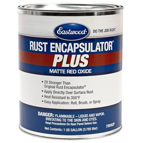 Eastwood Matte Red Rust Encapsulator Plus | Long Lasting Durable Finish 1 Coat Maximum Rust Protection | Heat Resistance up to 350 Degrees Fahrenheit | Gallon 1 Pack - color: Matte Red, size: 128 Ounce (Pack of 1)