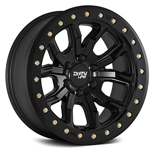 Dirty Life DT-1 Matte Black Wheel with Painted Finish (17 x 9. inches /5 x 127 mm, -12 mm Offset)