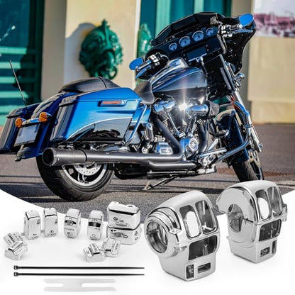Chrome Switch Housings Caps, Hand Control Switch Housing Cover Button - color: chrome