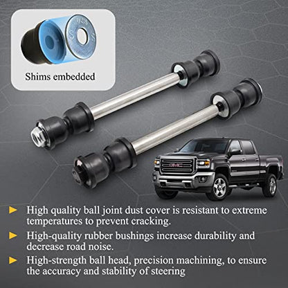 K80631 Front Stabilizer Sway Bar End Links for Chevy GMC Cadillac K700539 - size: K80631