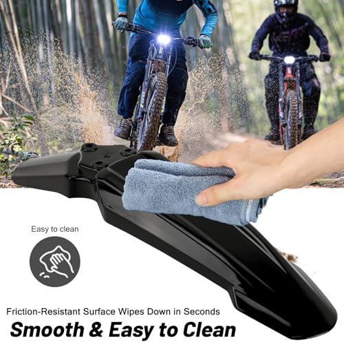 XINGWU Front Fender for Surron Light Bee X/S Segway X160/X260 Dirt Bike Motorcycle Front Fender Modified Mudguard Protector for Ebikes Black - size: Front Fender, style: Black