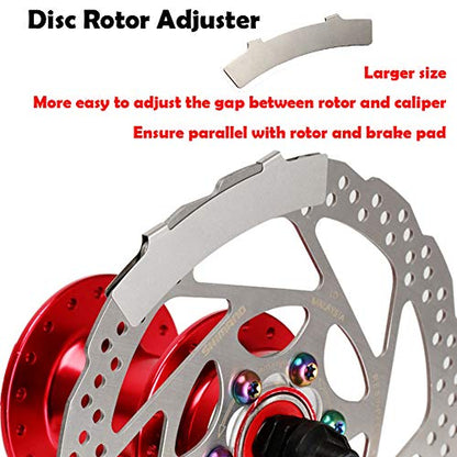 Complete Bike Front & Rear Disc Brake Kit - Calipers, 2x 160mm Stainless Steel Rotors, Cable, Brake Levers & Fixing Screws (Suit-Red) - color: Suit-Red