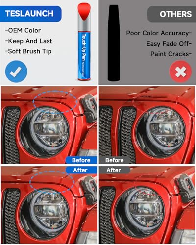Touch Up Paint Compatible with Jeep Exact Match Touch Up Paint Car Scratch Repair (Flame Red(PR4/TR4) Compatible with Cherokee/Liberty) - color: Flame Red(PR4/TR4) Compatible with Cherokee/Liberty