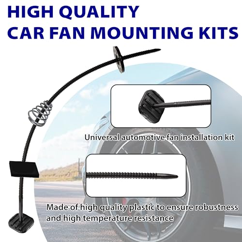 BFXM Automotive Fan Mounting Kit, Radiator Fan Zip Ties Clips Mounting Kit - color: 2 Set