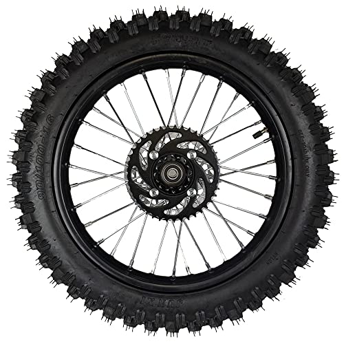 16" Rear Wheel 90/100-16 Tire Assembly For Dirt Pit Bike 125cc 140cc 150cc Apollo SSR XR CRF TaoTao Includes Brake Rotor and 428 Sprocket (16 Inch) - size: 16 Inch