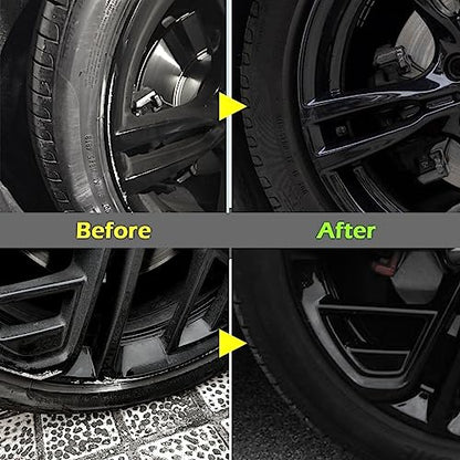 FOLLOWIN Gloss Black Rim Touch Up Paint, Car Wheel Scratch Repair Kit - color: gloss black