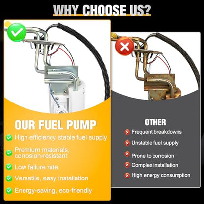 Nilight Front Rear Fuel Pump Assembly SP2005H SP2007H for Ford F150 1992-97 - size: Ford F Super Duty F150 1992-1997 SP2005H SP2007H
