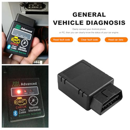 2PCS Bluetooth OBD2 Scanner for Car, Wireless OBDII Scan Tool Auto Engine Diagnostic Code Reader, Professional OBD2 Fault Diagnosis Tester Vehicle Interface Scanner for Phone and PC - color: 2PCS