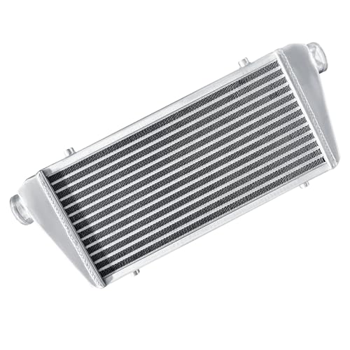 Universal Intercooler 24.5''x10.3''x2.7" Front Mount Intercooler 2.2'' Inlet and Outlet Aluminum Turbo Intercooler Direct Replacement for Any Turbo Charger system - size: 24.5''x10.3''x2.7" 2.2''