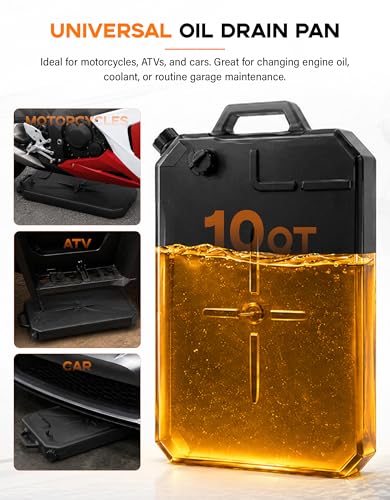 XMT-MOTO Universal Oil Drain Pan Fit for Honda/Yamaha/Suzuki Kawasaki - size: Fit for Harley