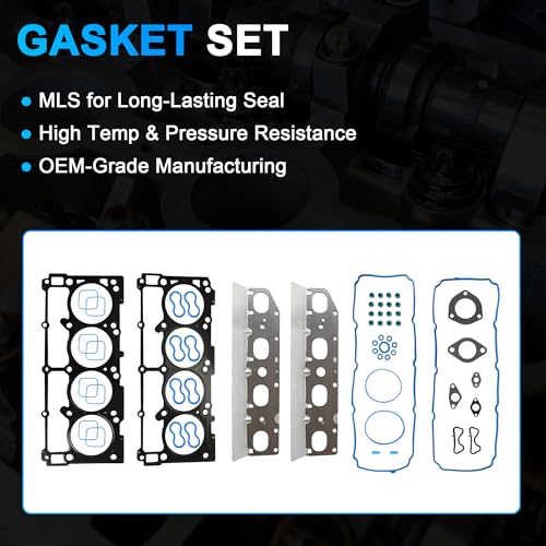 AUCERAMIC 5.7L MDS Camshaft Lifter Kit w/Head Gasket Set Fit for Ram 1500