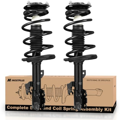 MOSTPLUS Front Complete Strut Assembly & Shock Absorber w/Coil Springs Compatible with 2004 2005 2006 Toyota Camry Solara Lexus ES330, Replace 172205 172206 (Set of 2) - size: Front Struts(Set of 2), style: 2004-2006 Camry