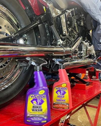 Wizards Motorcycle Quick Detail Kit – 5-Piece Wash & Shine Bundle - color: Motorcycle Quick Kit (5 pc)