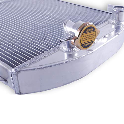 3 Row Aluminum Radiator for 1939 1940 1941 Ford Deluxe Car Sedan Chevy V8 Engine,1932 Ford Ton Pickup Model Base racing Radiator - size: 19