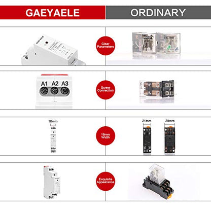 Intermediate Auxiliary Relay 8A 3SPDT RELAYS Din Rail Switch Relay(GR8-308,AC/DC 48V) - size: GR8-308,AC/DC 48V