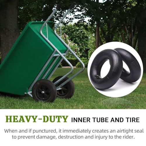 AR-PRO 11x4.00-5|11x4.50-5|11x6.00-5 Heavy Duty Replacement Inner Tube with TR-87 Bent Valve Stem (2-Pack) - for Wheelbarrows, Mowers, Hand Trucks and More - size: 11x4.00/4.50-5,TR-87