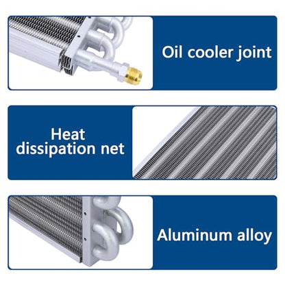 16 Pass Universal Transmission Oil Cooler Kit - color: gray