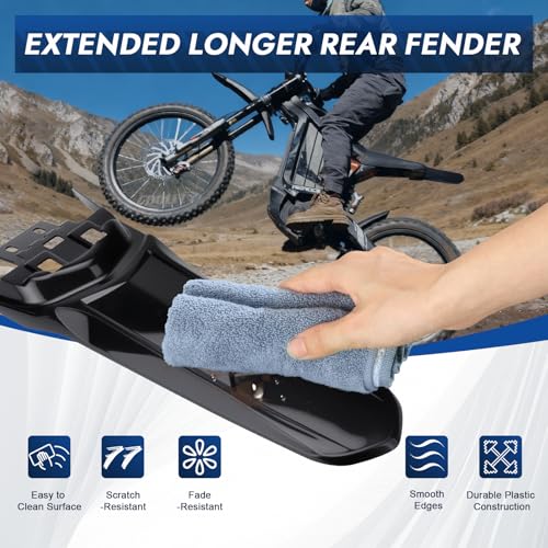 Extended Rear Fender for SurRon Light Bee X/S Long Dirt Pit Mudguards - style: Extended Longer Rear Fender