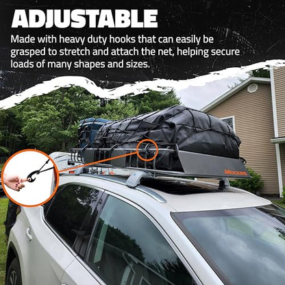 Mockins 36"x20" Heavy Duty Cargo Net for Pickup Truck Bed, Rack & More - size: 36" x 20"