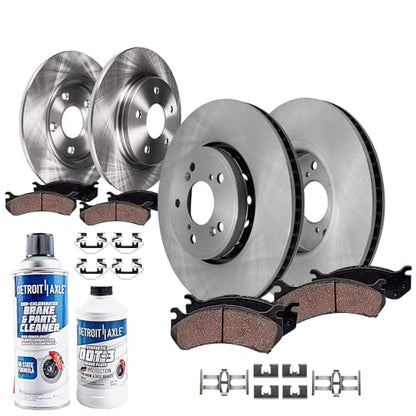 Detroit Axle - 10pc Brake Kit for Acura 2013-2018 RDX Rotors and Brake Pads - size: 10PR53181/KIT