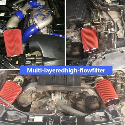 3”3.5“4”Car Cold air intake filter High Flow Filter Fits Cars Trucks SUVs - size: 76mm 90mm 101mm 3 Inch 3.5 Inch 4 Inch