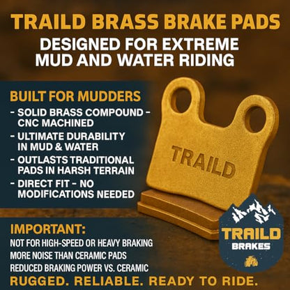 Traild Brass Brake Pad & Rotor Kit for CFMoto Uforce 6-Seater 2022-2026 - style: 6-Seater Brass Pad & Rotor Set