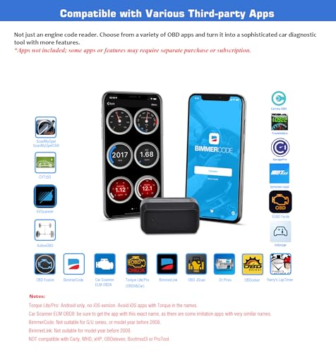 Veepeak OBDCheck BLE Bluetooth OBD II Scanner for iOS & Android, Car Wireless Check Engine Light Code Reader Diagnostic Tool