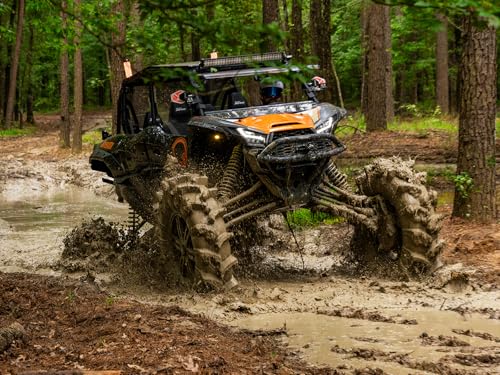 SuperATV Assassinator UTV/ATV Mud Tire for RZR, X3, General, Maverick, Ranger, Rock & All Terrain UTV Mud Tire | 29.5x10-14 | 3" Tread Depth | 6 Ply Ratings - size: 29.5x10-14