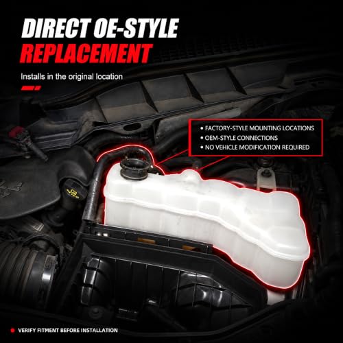 603-380 Engine Coolant Reservoir Tank with Cap for Chrysler 300 - size: 603-380