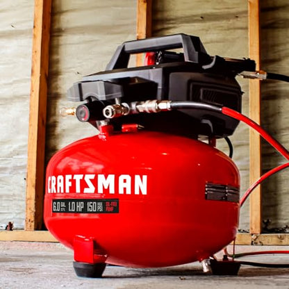 CRAFTSMAN 6 Gallon 150 PSI Oil-Free Pancake Air Compressor CMXECXA02106410