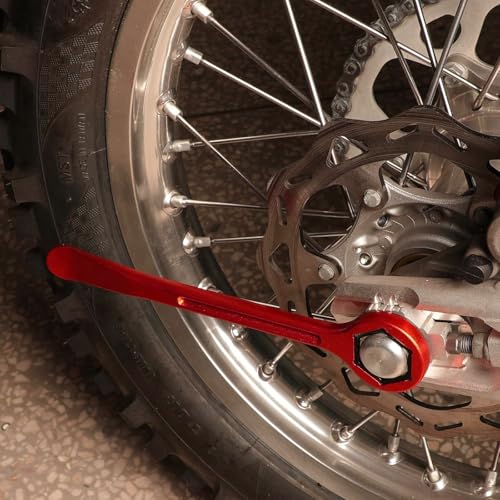 10MM/0.39'' 12MM/0.47'' 22MM/0.87'' 27MM/1.06'' 32MM/1.26'' Universal Motorcycle Tire Iron Set Changing Tool Kit Combo Levers Set Tire Repair Tool for Hex Wrench Spanner Head - color: 12mm--red
