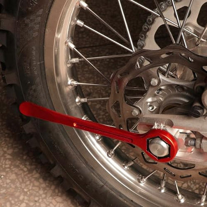 10MM/0.39'' 12MM/0.47'' 22MM/0.87'' 27MM/1.06'' 32MM/1.26'' Universal Motorcycle Tire Iron Set Changing Tool Kit Combo Levers Set Tire Repair Tool for Hex Wrench Spanner Head - color: 12mm--red