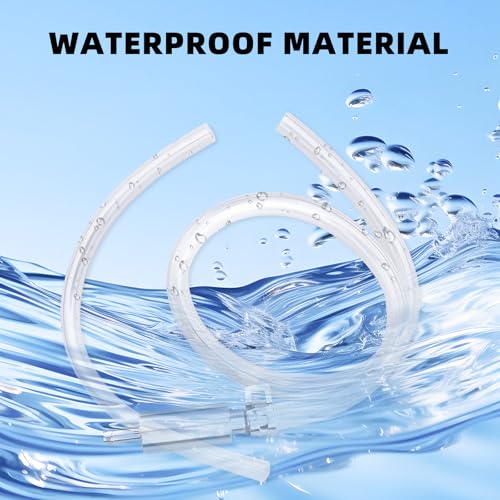 4 PCS Brake Bleeder Hose, Motorcycle Brake Bleeder Kit, One Way Check Valve Tube Bleeding Tool Kit for Hydraulic System Bleeding for Car Motorcyle Clutch,Soft Tube with Metal Clips