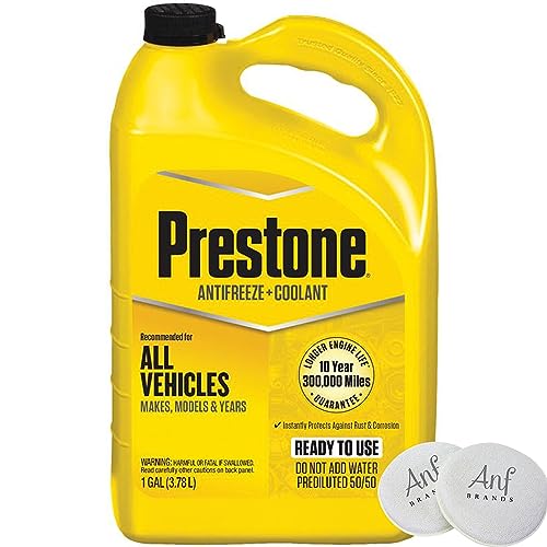 (1 Gallon) - Prestone AF2100 Antifreeze and Coolant: 50/50 Ready to Use, Universal and Sponge