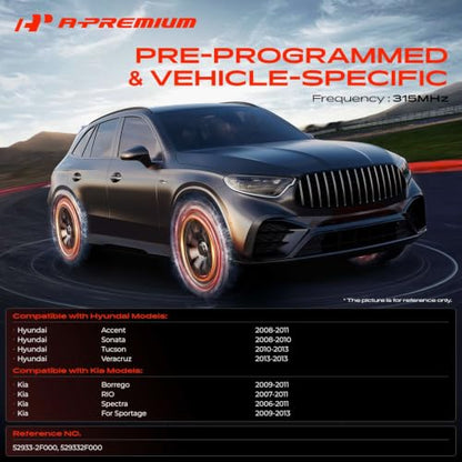 A-Premium 315MHz Pre-programmed TPMS Sensor Tire Pressure Monitoring Sensor