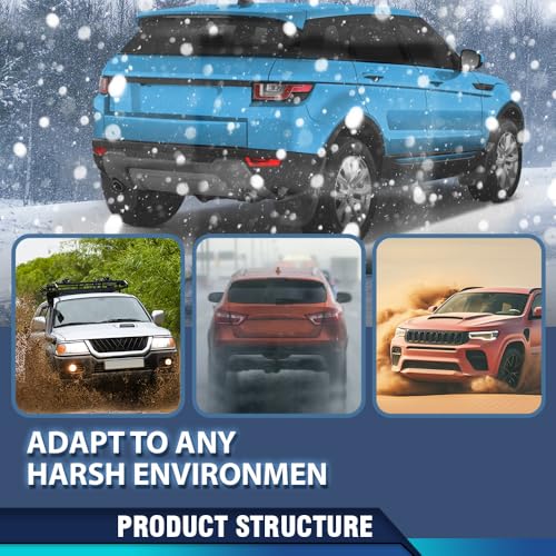 PIT66 Mud Flaps Fit Range Rover Evoque 2012-2018 Round Rear Pipe - size: Fit Rover Evoque 2012-2018