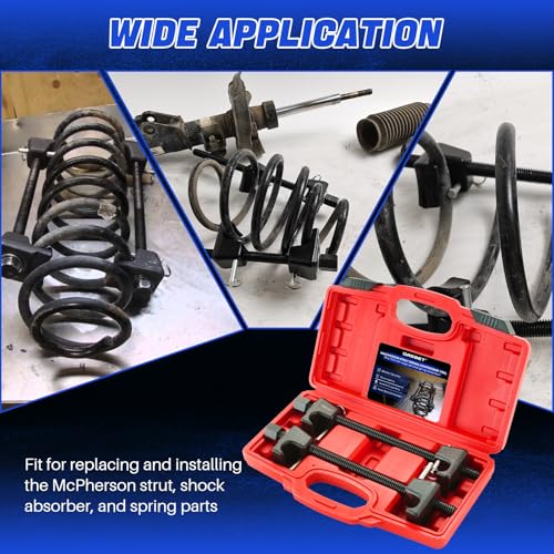 DASBET Macpherson Strut Spring Compressor Tool Kit 2PCS - color: Red
