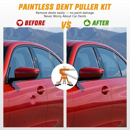 GOOACC 35 PCS Car Dent Puller Paintless Dent Repair Kit 18 Puller tabs