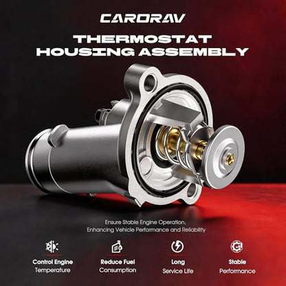 Upgrade Aluminium Engine Coolant Thermostat Housing Assembly Fit for RAM