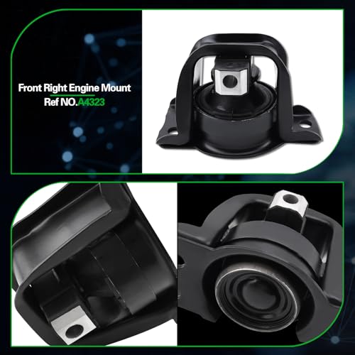 Engine Motor and Transmission Mount Kit Compatible with Cube 2009-2014 - size: 2007-2012 Versa