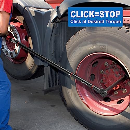 SUERCUP 1-inch Drive Click Torque Wrench, 200-1300Ft-Lb/271-1761.5Nm - size: 1" 200-1300 Ft.Lb/271-1761.5 N.m