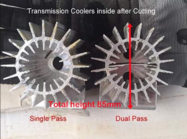 18'' Dual Pass Aluminum Finned Transmission Oil Coolers - color: Dual Pass, size: 18''