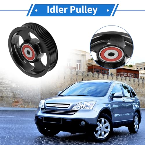 1 Pc Drive Belt Idler Pulley for Toyota RAV4 2006-2008,for Toyota Corolla 2009-2012 Iron Black Serpentine Tensioner Pulley Idler