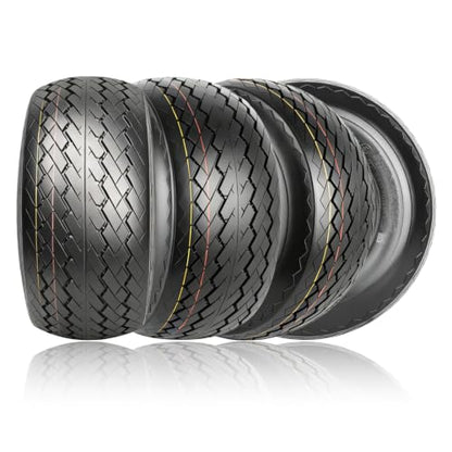 Set 4 Wolf Pack 18X8.5-8 Golf Cart Tires 6Ply Tubeless Multi-Terrain Tire - size: 18X8.5-8 6ply