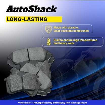 AutoShack Front Ceramic Brake Pads, 4pcs